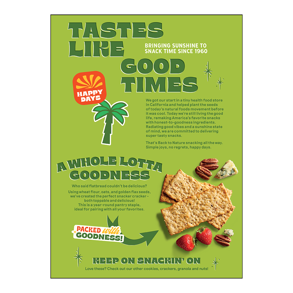 slide 4 of 4, Back to Nature® Multigrain Flatbread Crackers, 5 oz