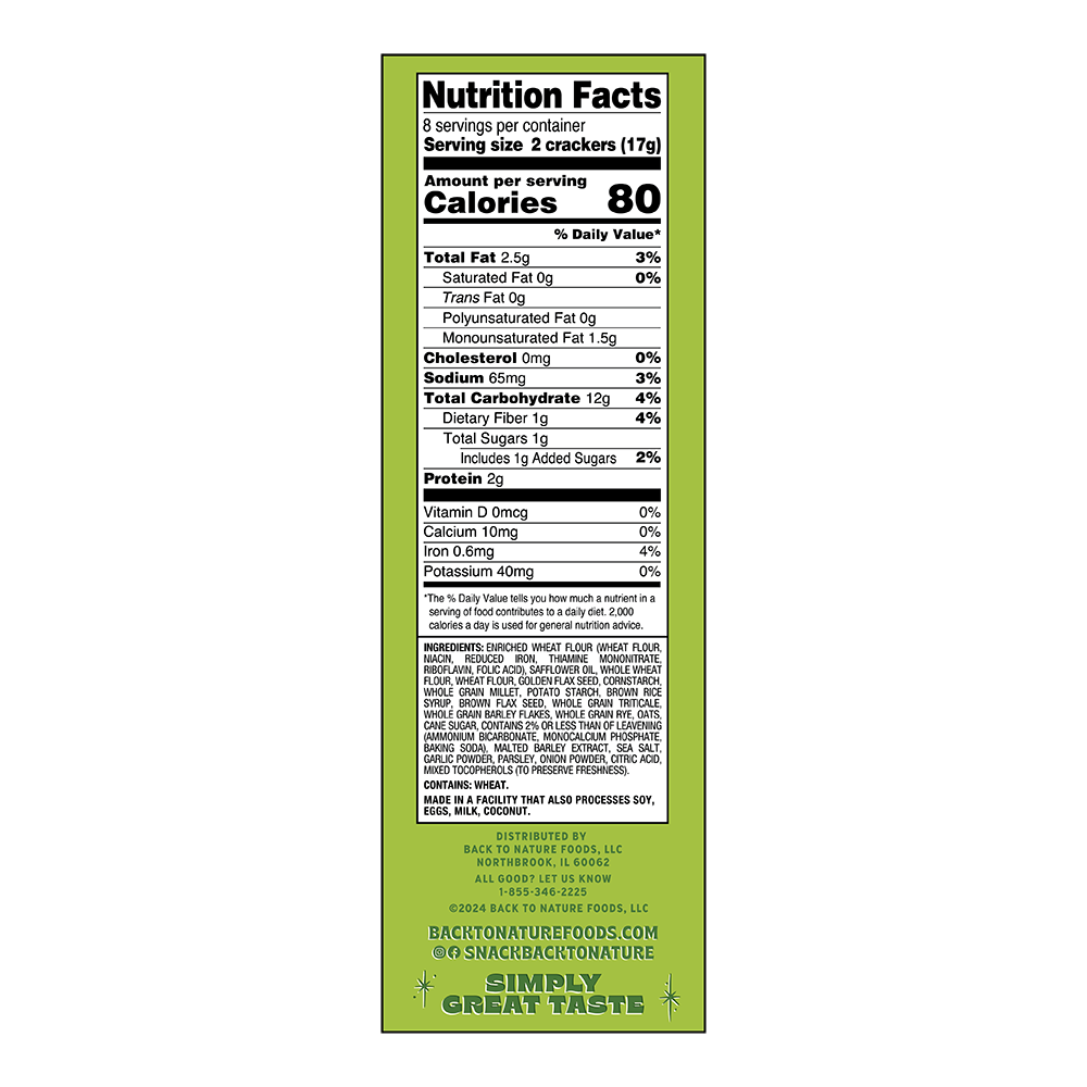 slide 3 of 4, Back to Nature® Multigrain Flatbread Crackers, 5 oz