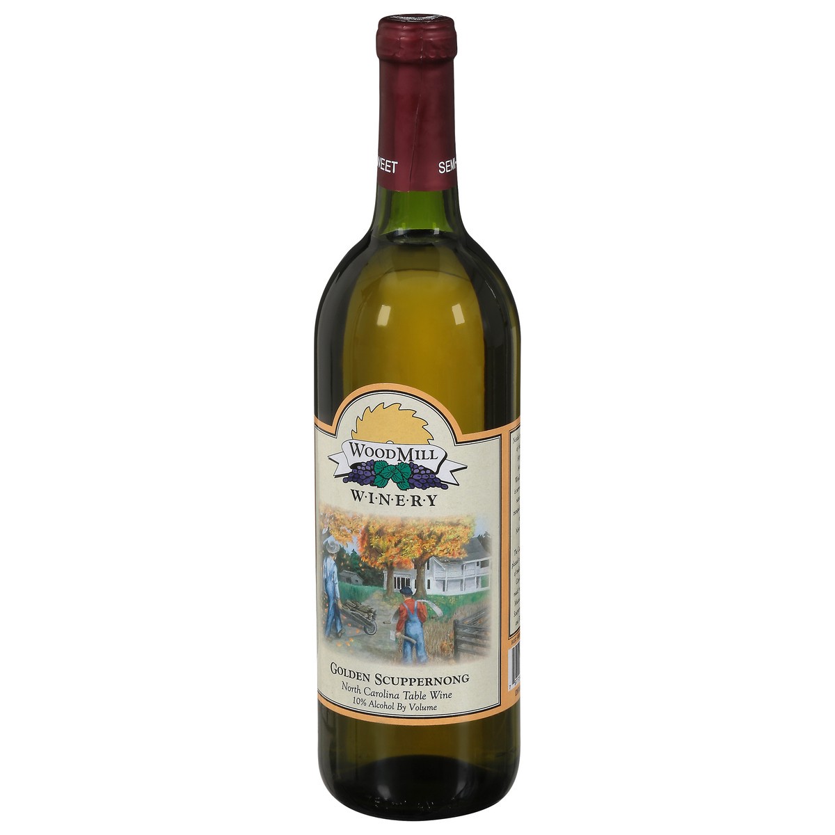 slide 4 of 9, WoodMill Winery Semi-Sweet Golden Scuppernong 750 ml, 750 ml