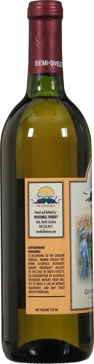 slide 6 of 9, WoodMill Winery Semi-Sweet Golden Scuppernong 750 ml, 750 ml