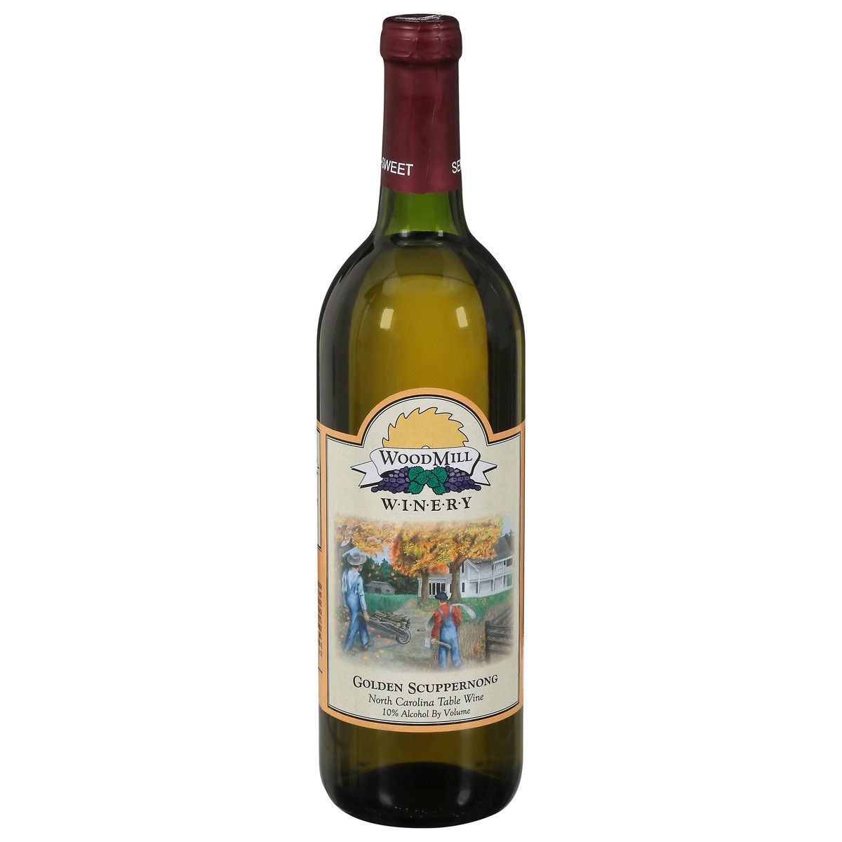 slide 5 of 9, WoodMill Winery Semi-Sweet Golden Scuppernong 750 ml, 750 ml