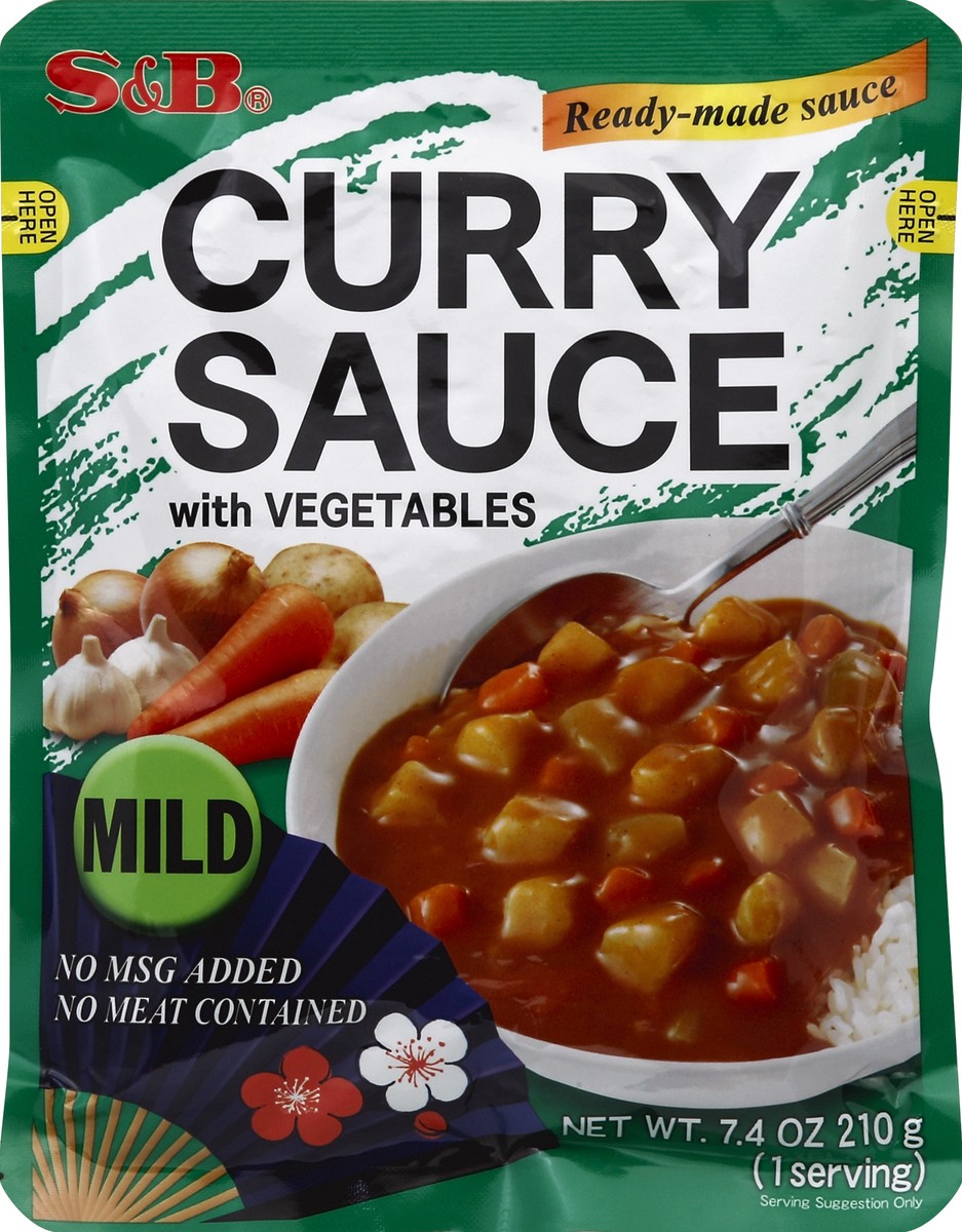 slide 2 of 3, S&B Mild Curry Sauce With Vegetables, 7.4 oz
