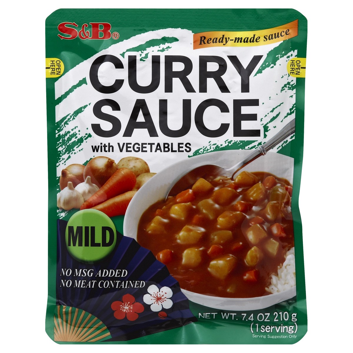 slide 3 of 3, S&B Mild Curry Sauce With Vegetables, 7.4 oz