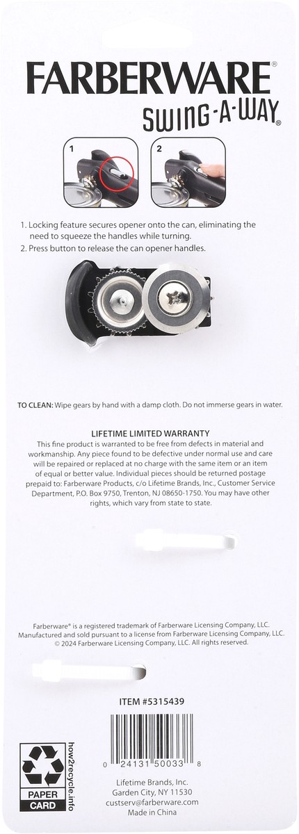 slide 6 of 12, Farberware Swing-A-Way Locking Can Opener 1 Each, 1 ct