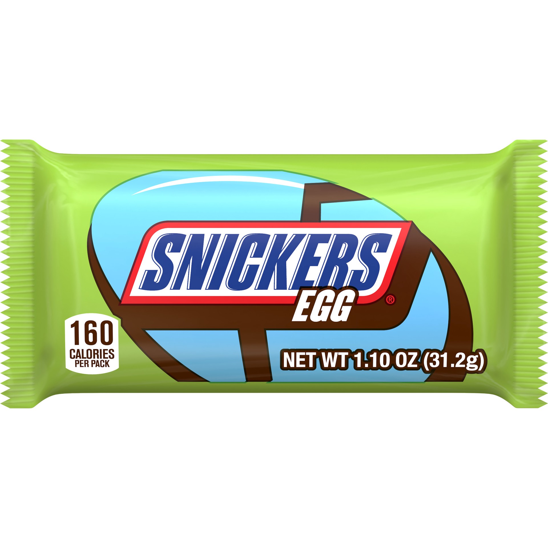 slide 1 of 8, SNICKERS Milk Chocolate Easter Egg Candy Bar, 1.1 oz, 1.1 oz