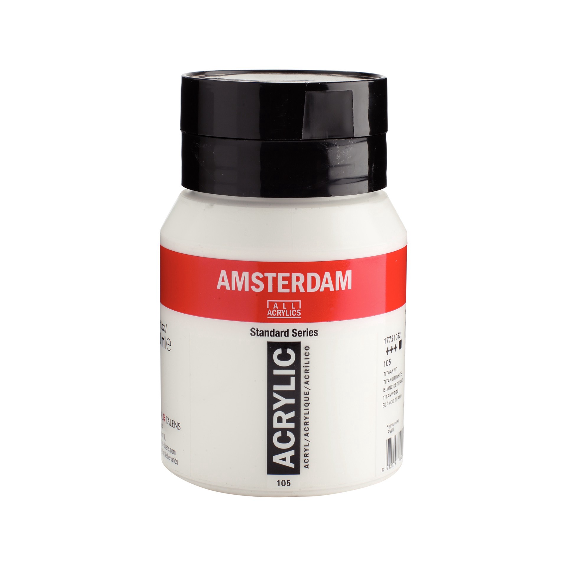 slide 3 of 4, New Amsterdam Standard Series Titanium White Acrylic Paint, 500ml, 500 ml