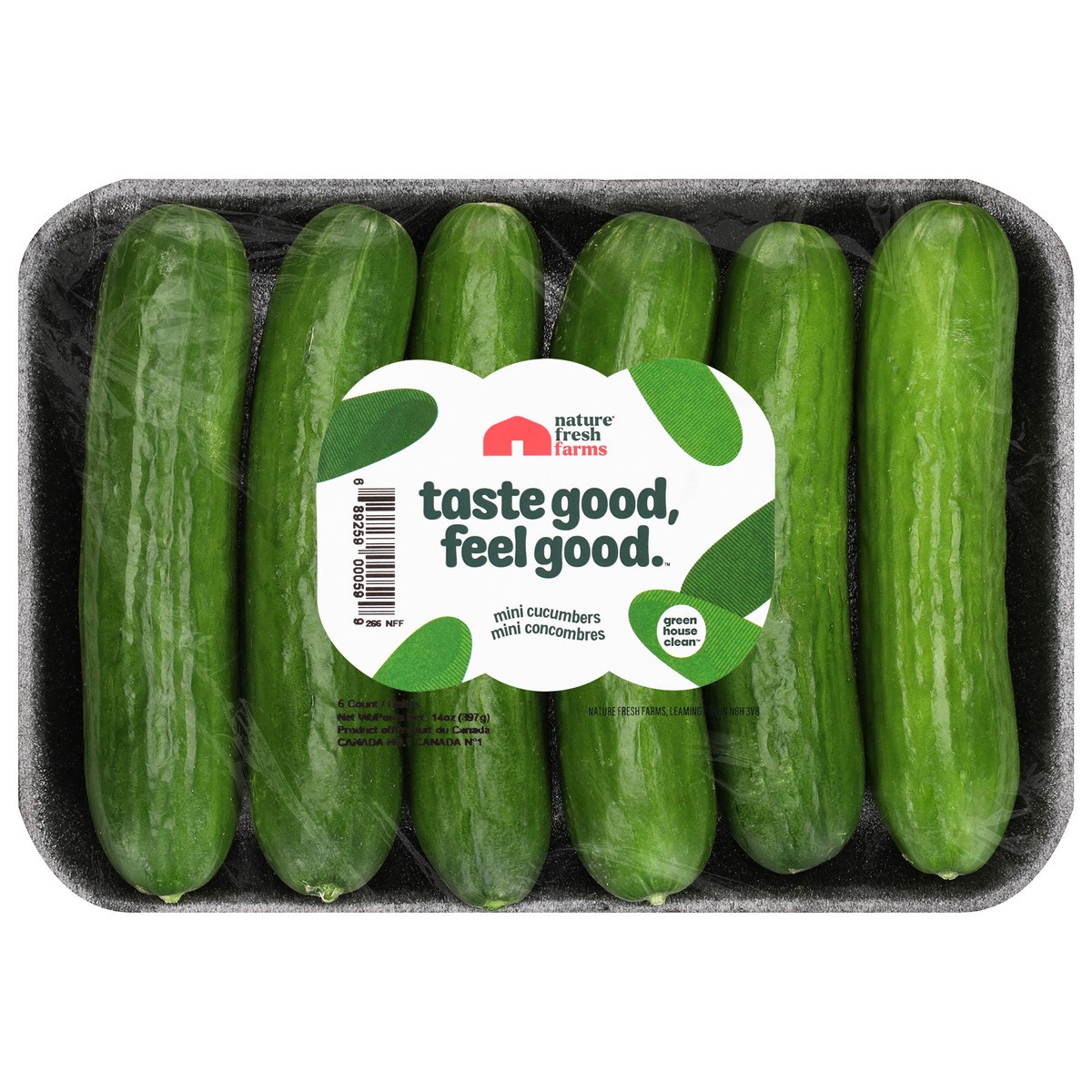 slide 1 of 11, Nature Fresh Mini Cucumbers, 6 ct