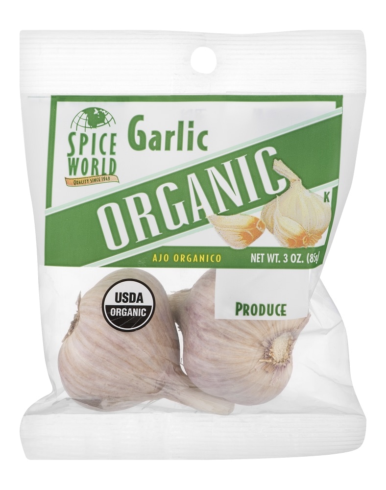 slide 1 of 1, Spice World Organic Garlic Bag, 3 oz