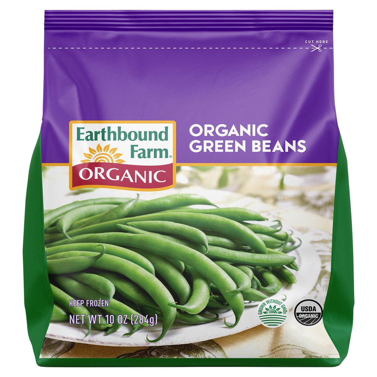 slide 1 of 1, Earthbound Farms Whole Green Bean, 10 oz