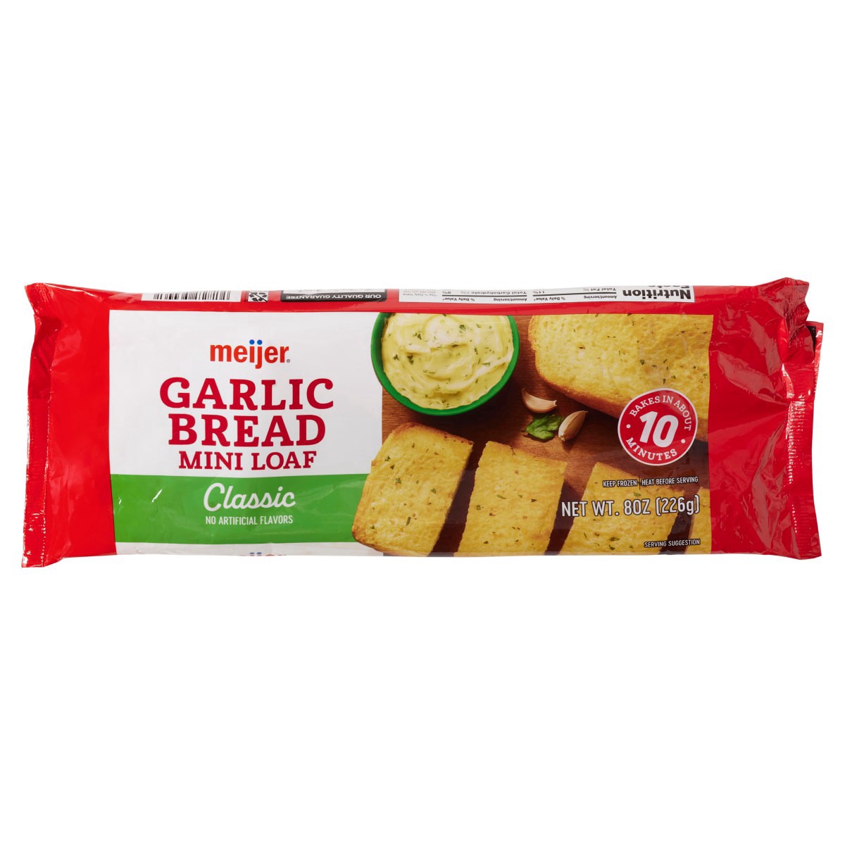 slide 1 of 9, Meijer Classic Garlic Mini Loaf, 8 oz
