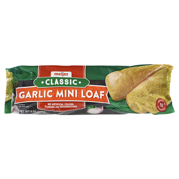 slide 1 of 2, Meijer Classic Garlic Mini Loaf, 8 oz