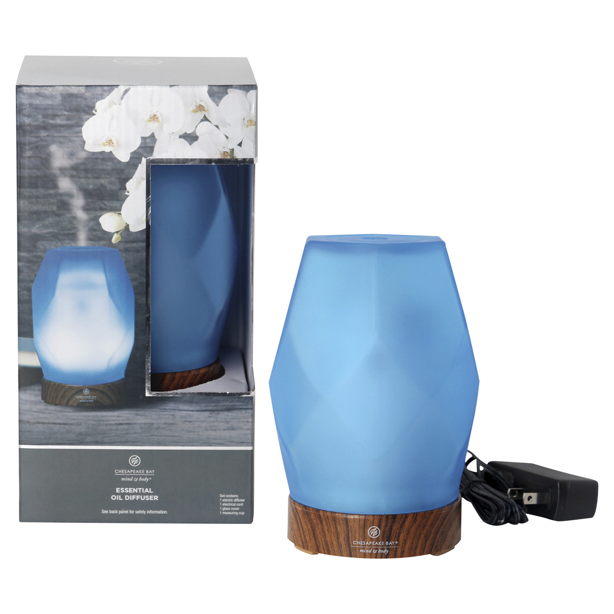 slide 1 of 2, Chesapeake Bay Candle AromaTherapy Oil Diffuser - Frosted Blue, 1 ct