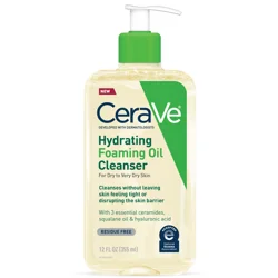 Cerave Hydrating Foaming Oil Cleanser, 12 oz