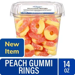 Kroger® Peach Gummi Rings, 14 oz
