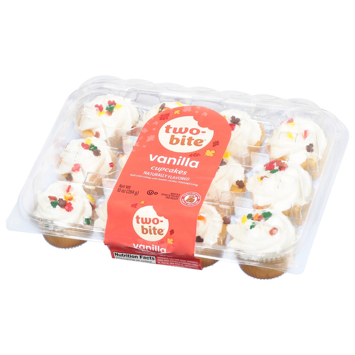 slide 2 of 4, two-bite Vanilla Cupcakes 10 oz, 10 oz