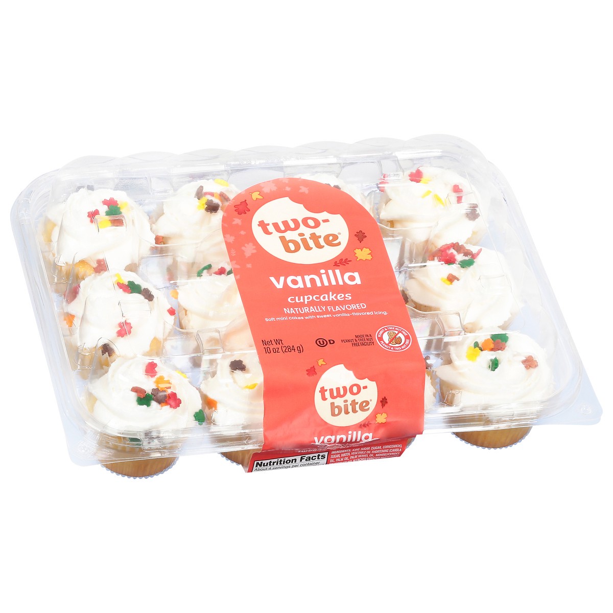 slide 3 of 4, two-bite Vanilla Cupcakes 10 oz, 10 oz