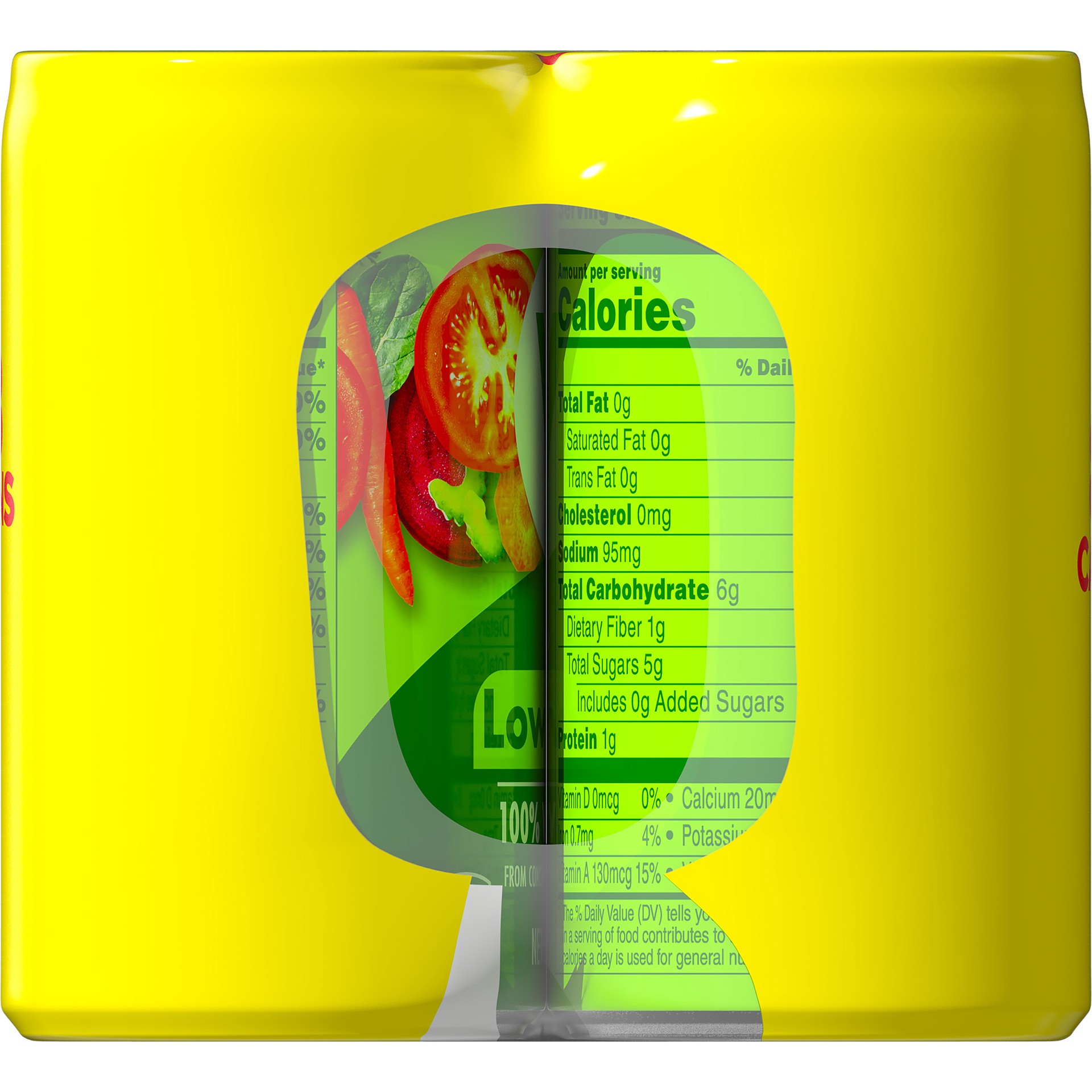 slide 3 of 5, V8 Low Sodium Original 100% Vegetable Juice, 5.5 fl oz Can (8 Pack), 44 oz