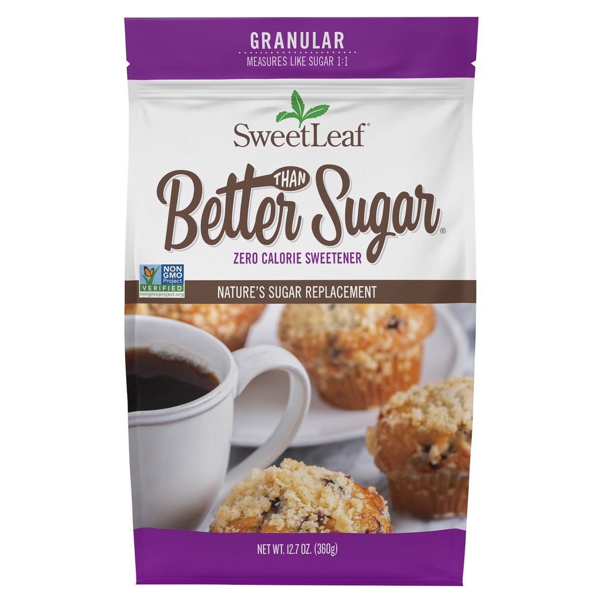 slide 1 of 6, SweetLeaf Better than Sugar Granular Zero Calorie Sweetener 12.7 oz, 11 oz