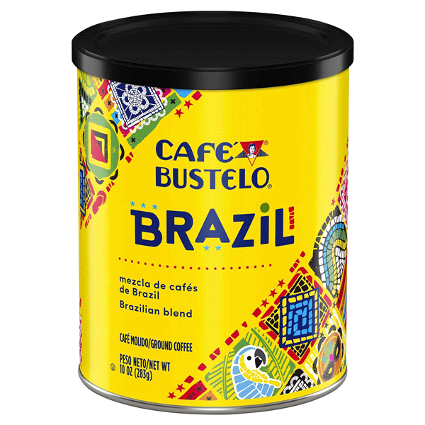 slide 1 of 5, Café Bustelo Brazilian Blend Ground Coffee, 10 oz