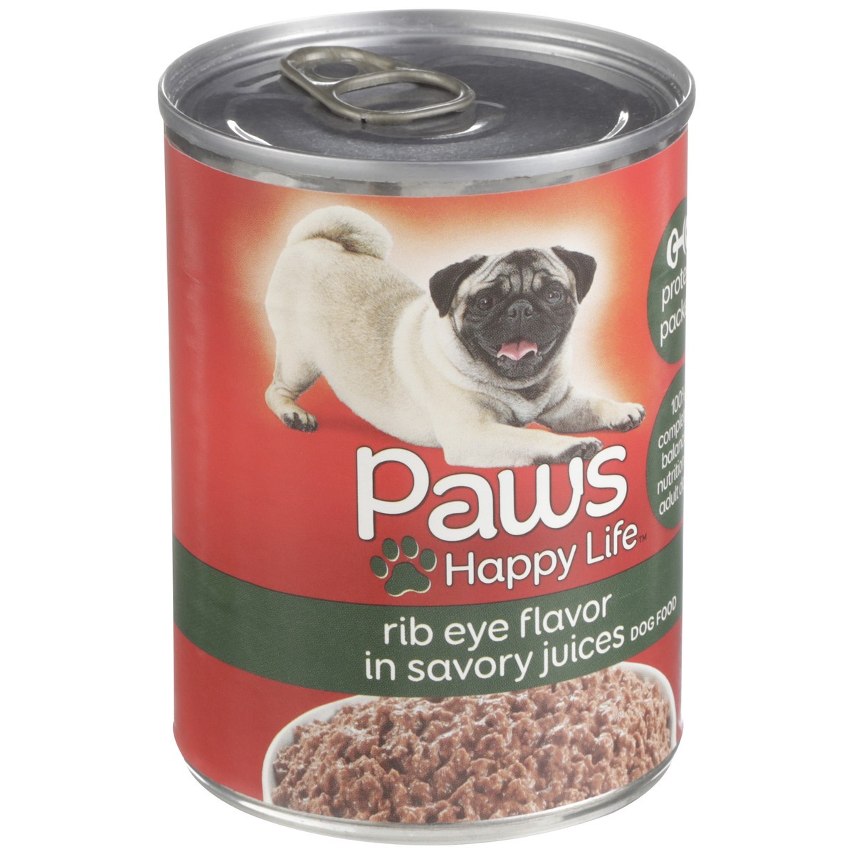 slide 9 of 11, Paws Happy Life Rib Eye Flavor In Savory Juices Dog Food, 13.2 oz