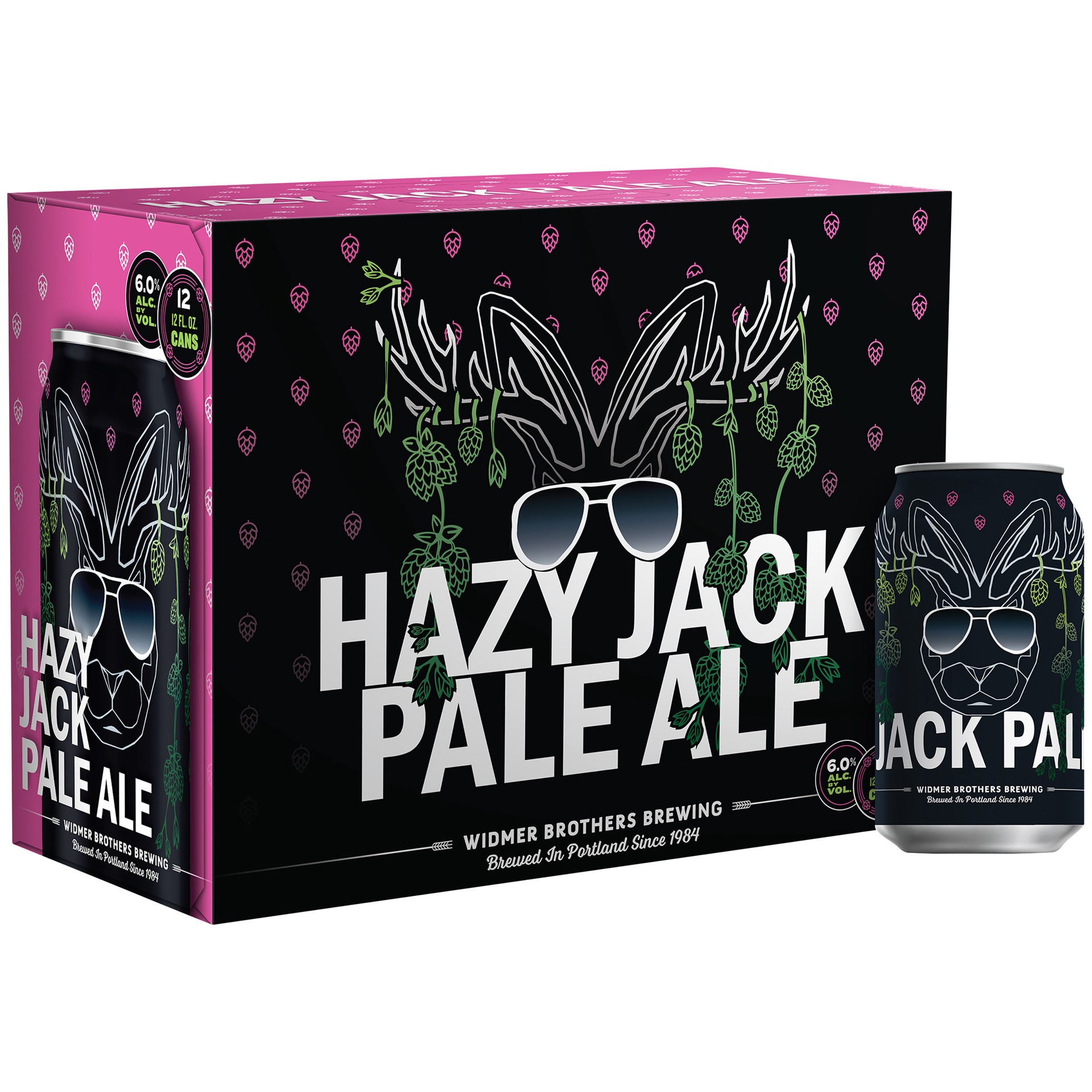 slide 1 of 4, Widmer Brothers Brewing Hazy Jack Pale Ale, 12 Pack 12 fl. oz. Cans, 12 ct; 12 oz