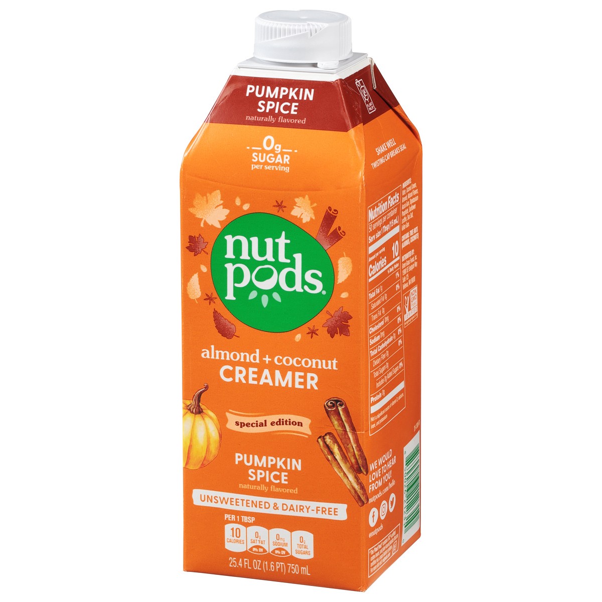 slide 9 of 13, nutpods Almond + Coconut Pumpkin Spice Creamer- 25.4 fl oz, 25.4 fl oz