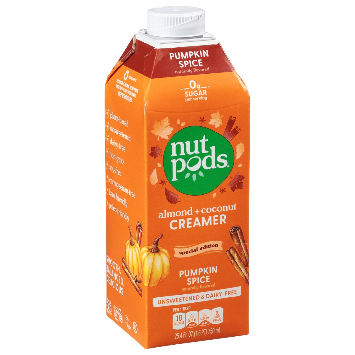 slide 5 of 13, nutpods Almond + Coconut Pumpkin Spice Creamer- 25.4 fl oz, 25.4 fl oz