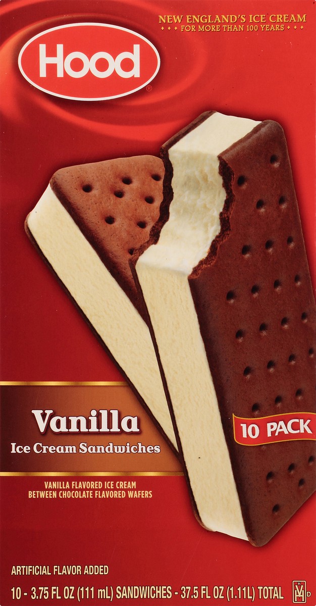 slide 2 of 8, Hood Ice Cream Sandwich, 3.75 oz (Pack of 10), 10 ct