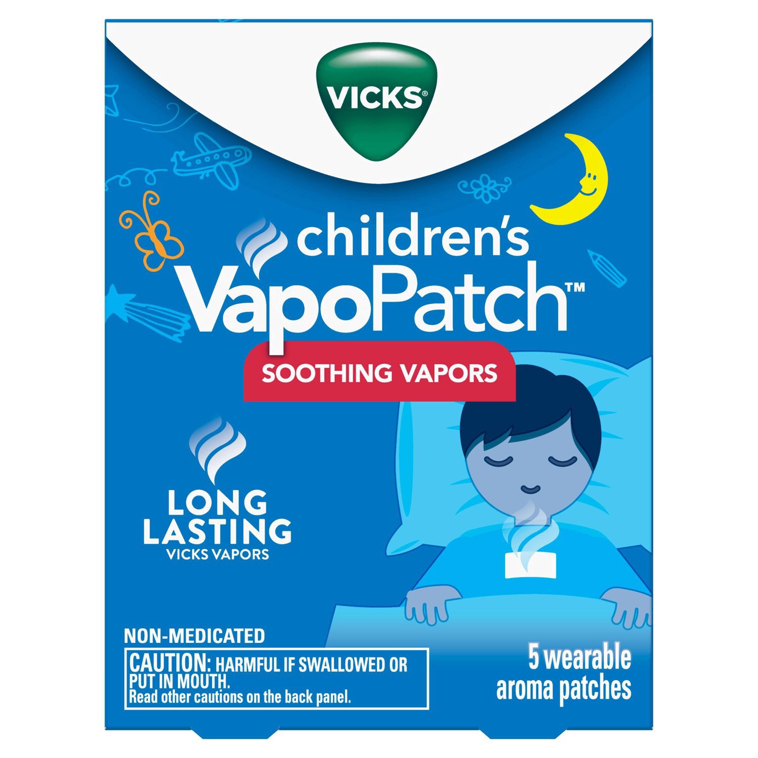 slide 8 of 37, Vicks Children's VapoPatch with Long Lasting Soothing Vapors - Menthol - 5ct, 5 ct