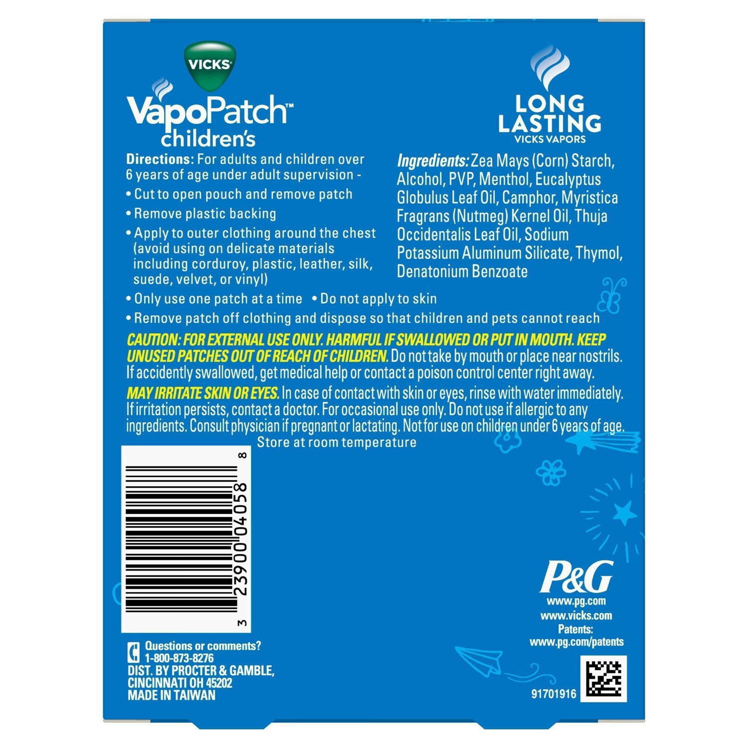 slide 34 of 37, Vicks Children's VapoPatch with Long Lasting Soothing Vapors - Menthol - 5ct, 5 ct