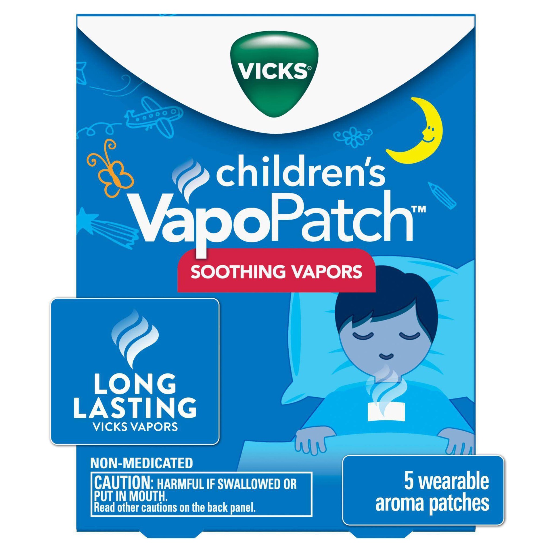 slide 1 of 37, Vicks Children's VapoPatch with Long Lasting Soothing Vapors - Menthol - 5ct, 5 ct