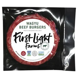 First Light Wagyu Beef Patties Grass Fed 10.6 Oz