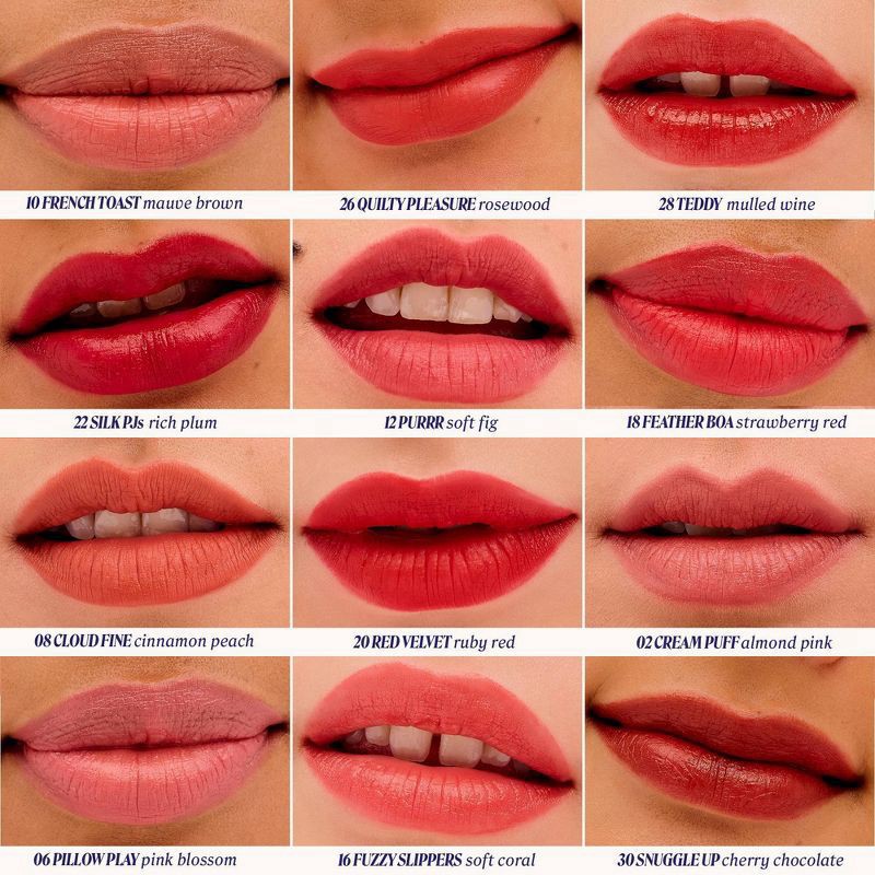 slide 5 of 9, Benefit Cosmetics Plush Tint Moisturizing Matte Lip Tint - Pillow Play - 1 fl oz - Ulta Beauty, 1 fl oz