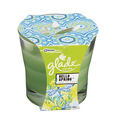 slide 1 of 1, Glade Candle Hello Spring, 3.8 oz