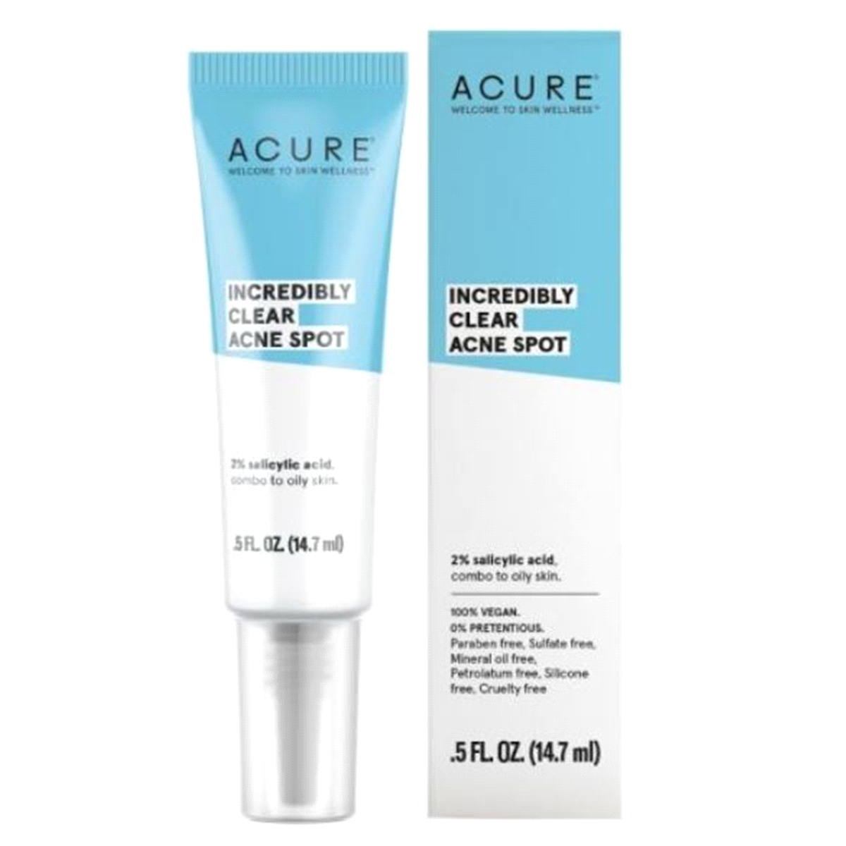 slide 1 of 1, Acure Incredibly Clear Acne Spot, 0.5 fl oz