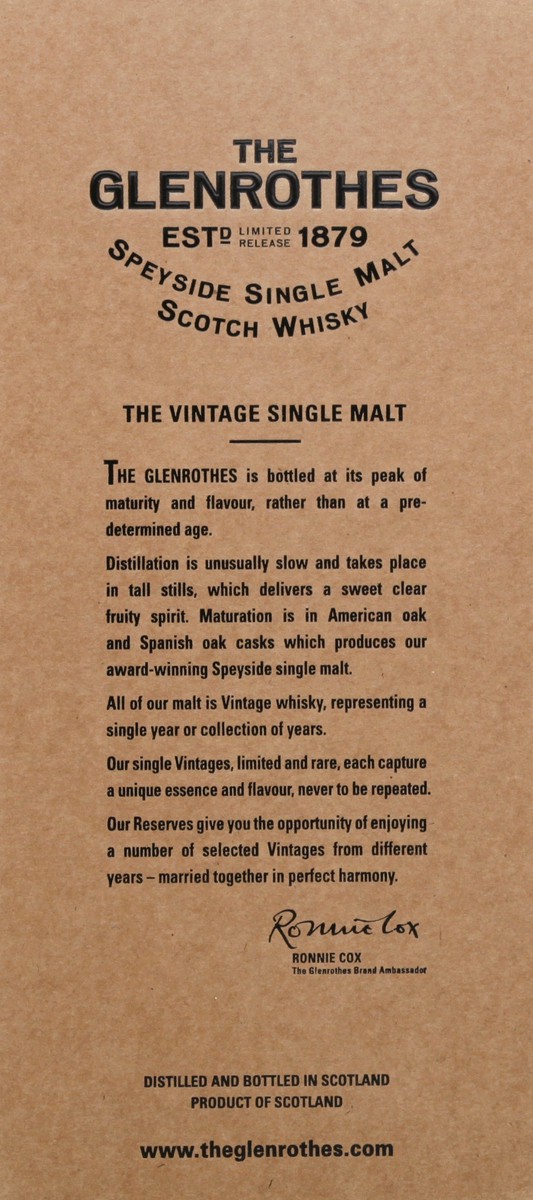slide 8 of 11, The Glenrothes Scotch Whisky 750 ml, 750 ml