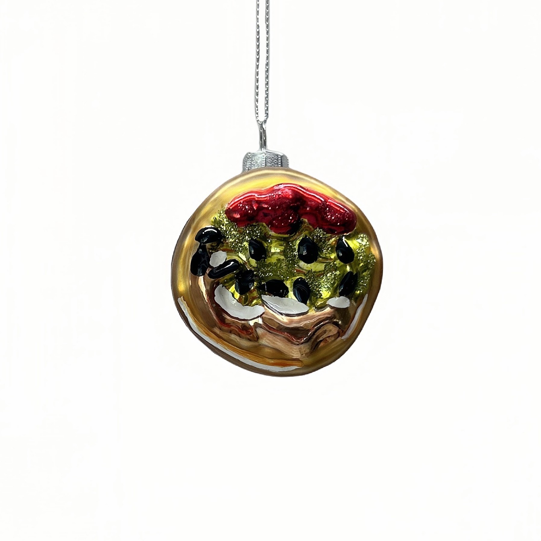 slide 2 of 3, 4" Wrapped Burrito Glass Ornament By Ashland, 4 in