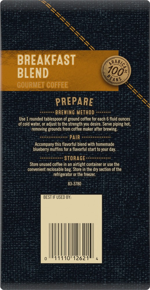 slide 3 of 4, Private Selection Breakfast Blend Medium Dark Roast Ground Coffee - 12 oz, 12 oz