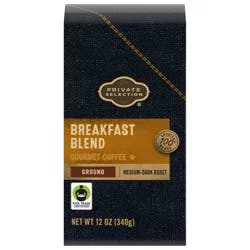 Private Selection Breakfast Blend Medium Dark Roast Ground Coffee - 12 oz