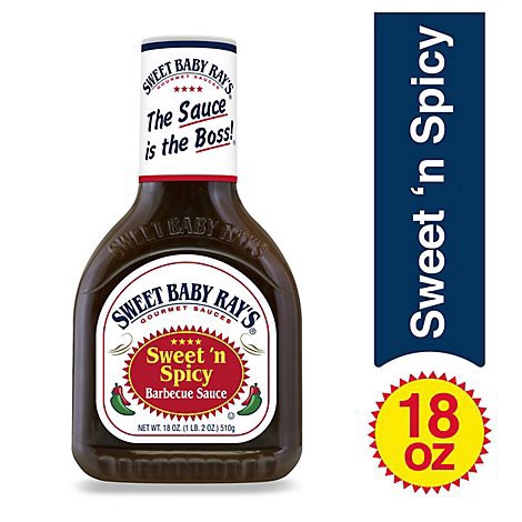 slide 1 of 1, Sweet Baby Rays Sauce Barbecue Sweet N Spicy - 18 Oz, 18 oz