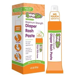 Boogie No Touch Maximum Strength Diaper Rash Cream with Spatula Applicator in Tube - 4oz