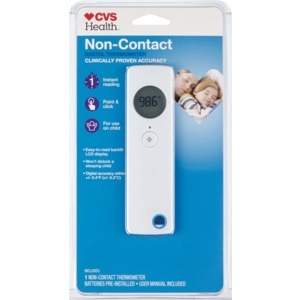 slide 1 of 1, CVS Health Non-Contact Digital Thermometer, 1 ct