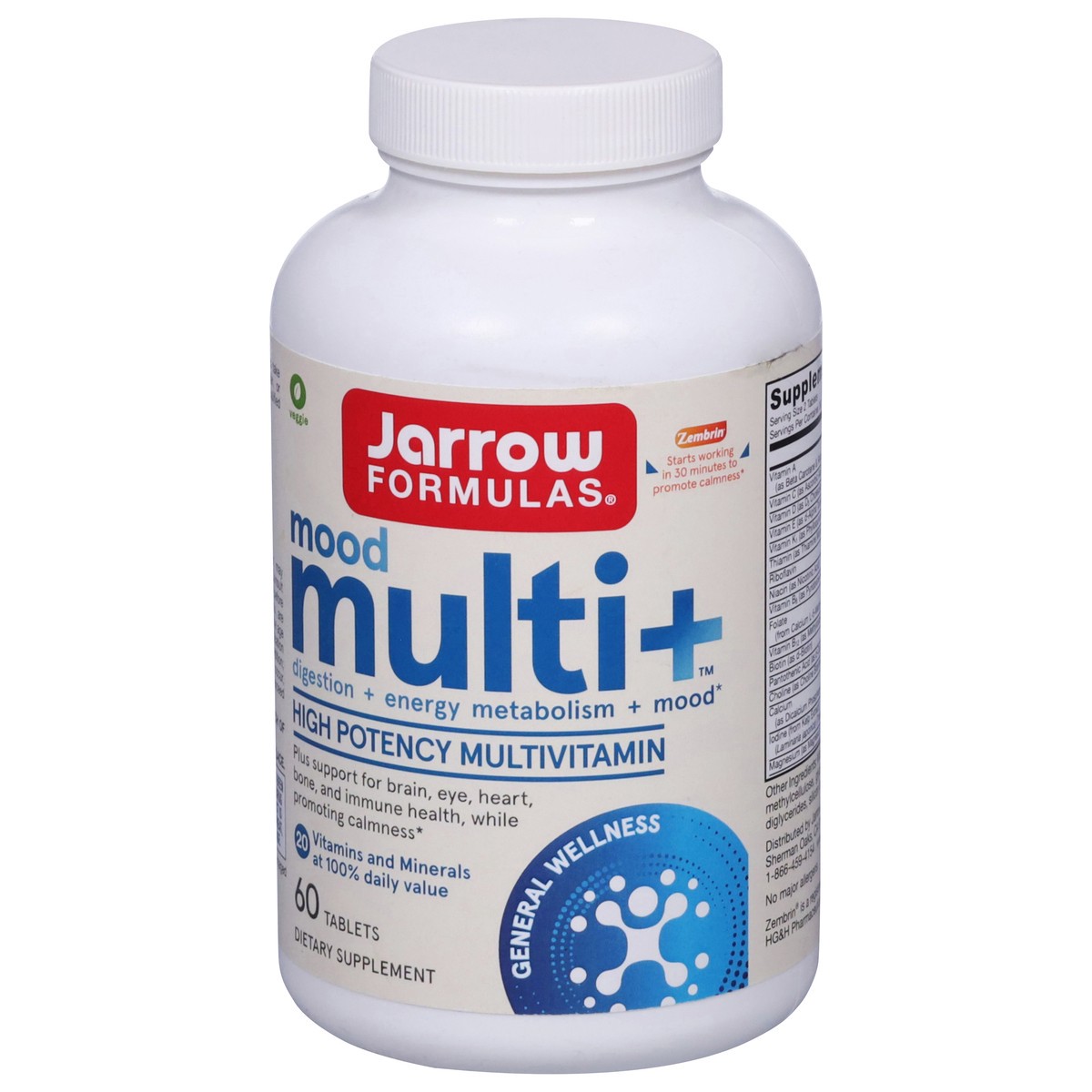 slide 12 of 12, Jarrow Mood Multivitamin+, 60 ct