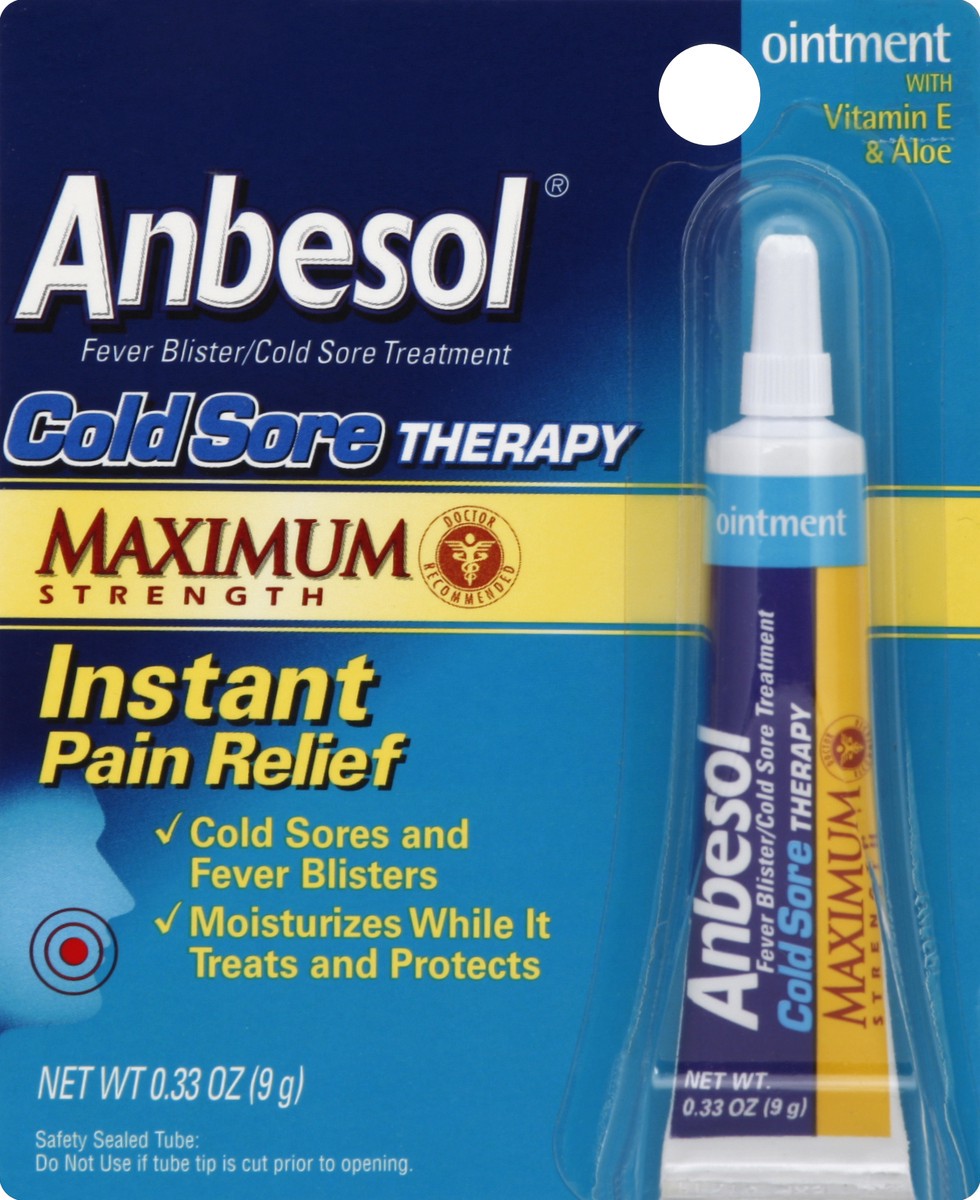 slide 1 of 7, Anbesol Cold Sore Therapy 0.33 oz, 0.33 oz