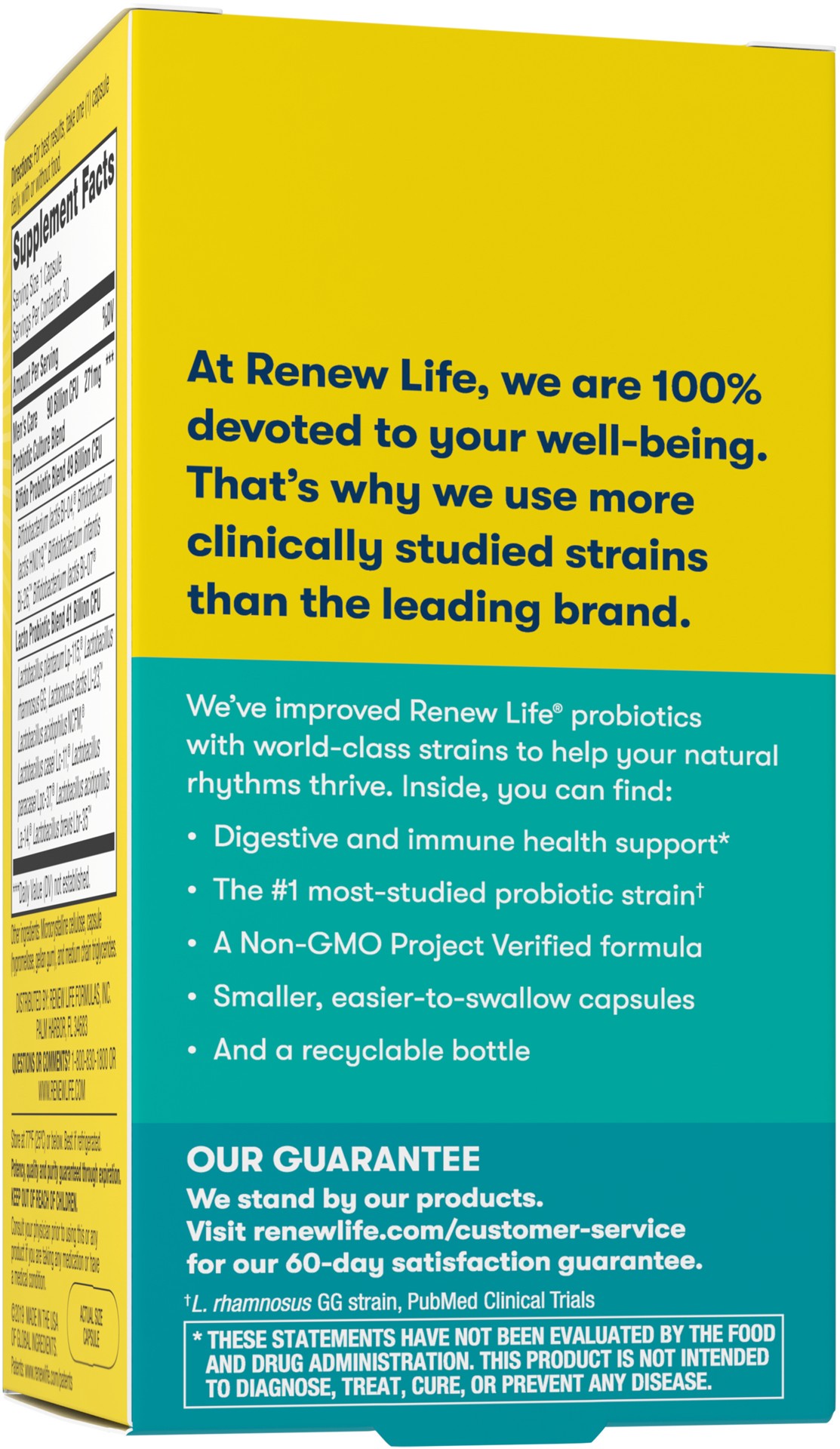slide 3 of 5, Renew Life Men's Care Probiotic Supplement, 30 Vegetarian Probiotic Capsules, 90 Billion CFU, 1 ct