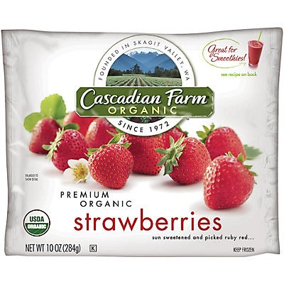 slide 1 of 1, Cascadian Farm Organic Whole Strawberry, 10 oz