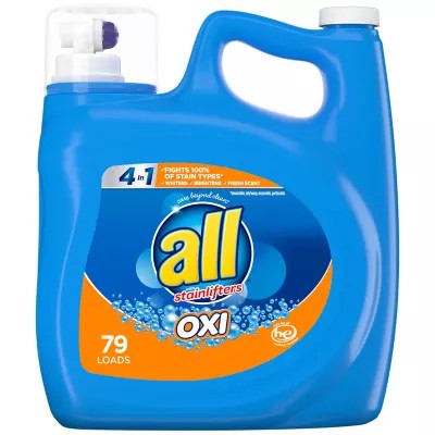 slide 2 of 3, All 4 in 1 Oxi Detergent with Stainlifters 141 fl oz, 141 fl oz