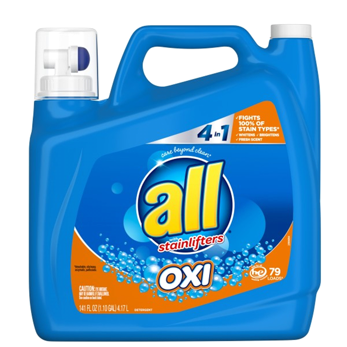 slide 1 of 1, All Stainlifter OXI Liquid Detergent, 141 oz