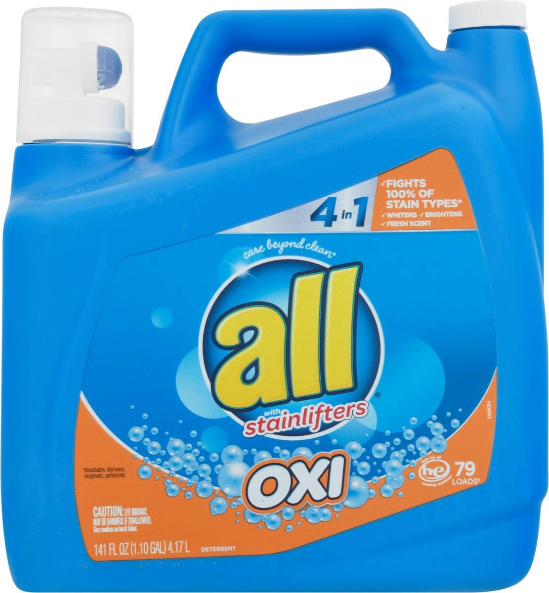 slide 1 of 3, All 4 in 1 Oxi Detergent with Stainlifters 141 fl oz, 141 fl oz