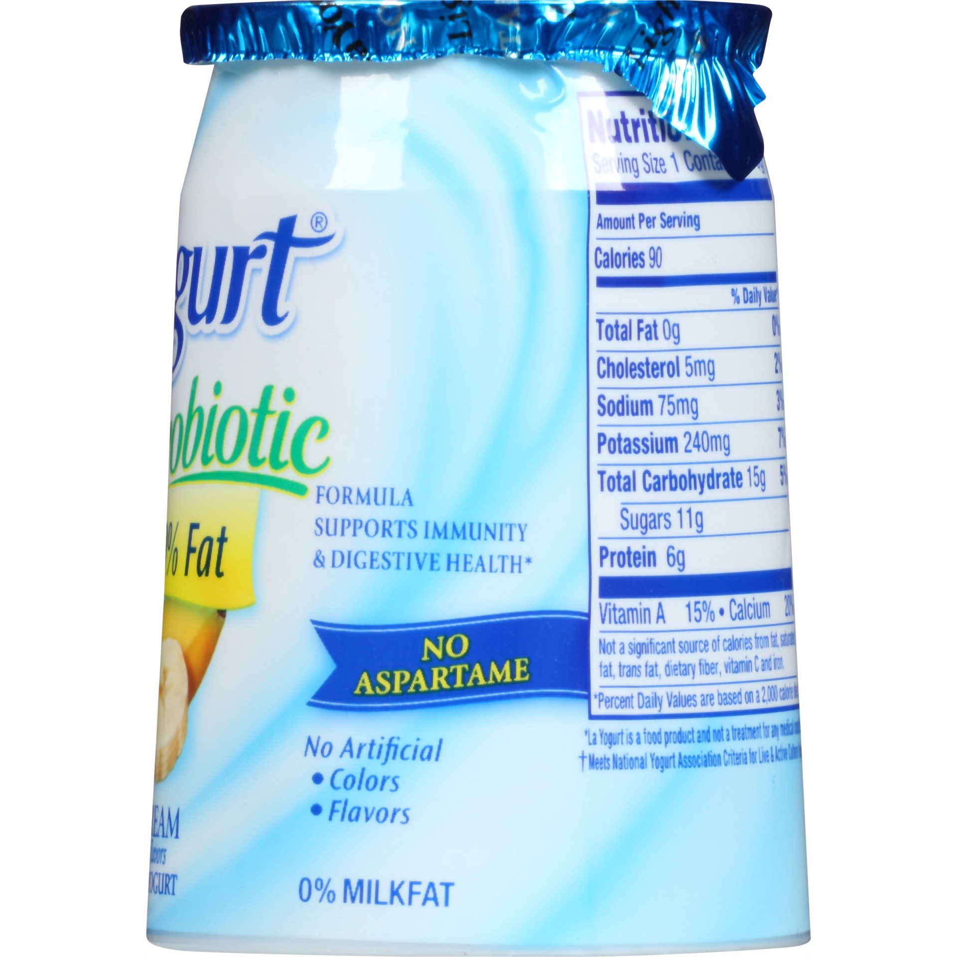 slide 3 of 5, La Yogurt Light Banana Cream Yogurt, 6 oz